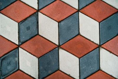 Full frame shot of patterned pavement