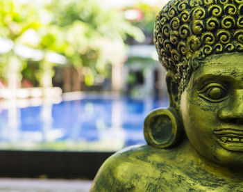 Close-up of buddha statue