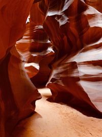 Low angle view of rock formation