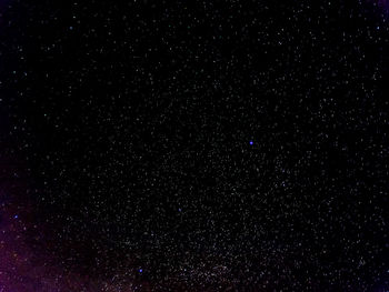 Low angle view of stars field at night