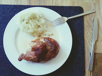 Close-up of food in plate