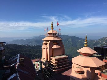 View of temple against sky