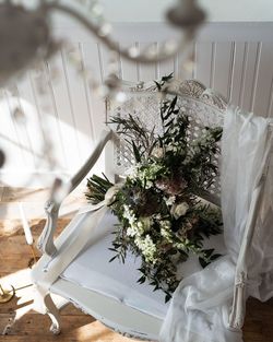 White flowering plants on table