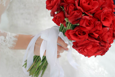 Close-up of rose bouquet