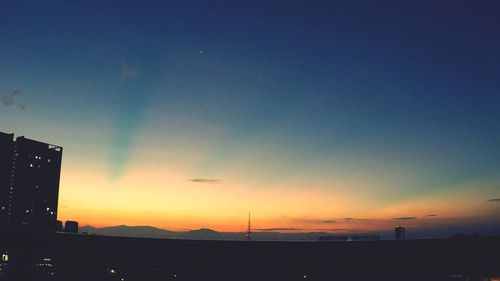 Scenic view of sky during sunset