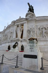 Low angle view of statue