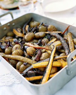 Close-up of roasted vegetable