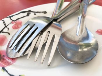 Close-up of objects on table