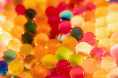 Full frame shot of multi colored balloons