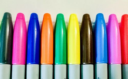 Close-up of multi colored felt-tip pens