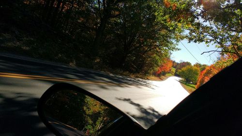 Car on road