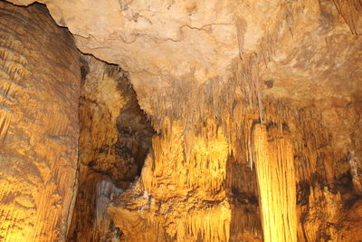 Rock formations in cave