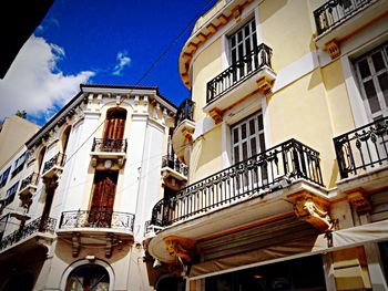Low angle view of building against sky