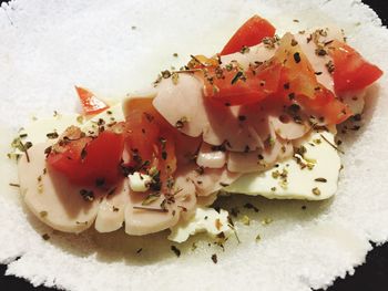 Close-up of served food