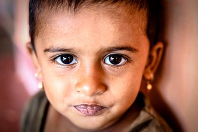 Close-up portrait of girl