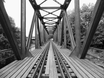 Railroad tracks against sky