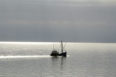 Boats in calm sea