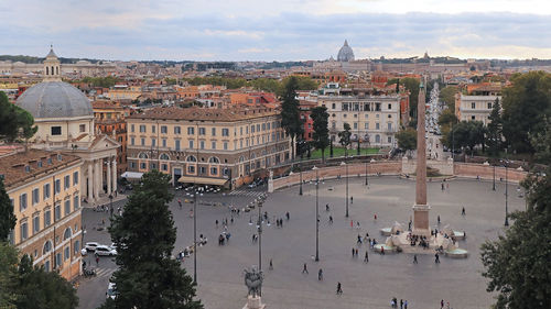 Rome, view of the piazza del popolo