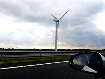 Car on road against sky