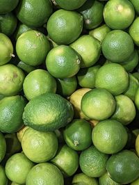 Full frame shot of lemons for sale at market