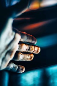 Close-up of human hand