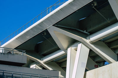 Low angle view of modern building against sky