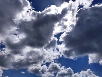 Low angle view of clouds in sky