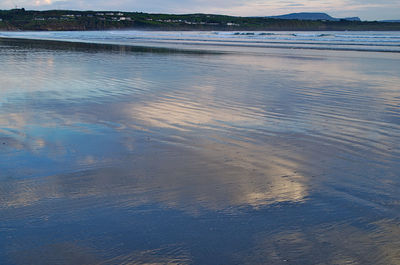 High angle view of beach