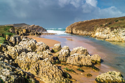 Scenic view of sea against sky