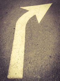 Road marking on road