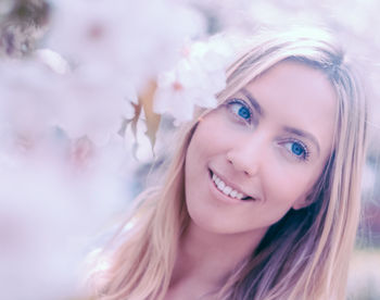 Portrait of smiling young woman