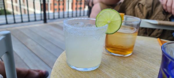 Close-up of drink on table