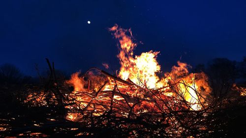 Bonfire at night