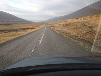 Road passing through landscape