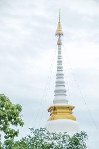 Low angle view of traditional building against sky