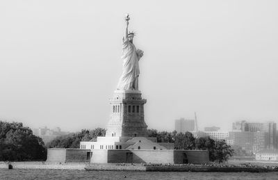 Statue of liberty against clear sky