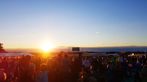 People enjoying at concert