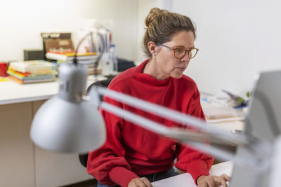 Woman working in office