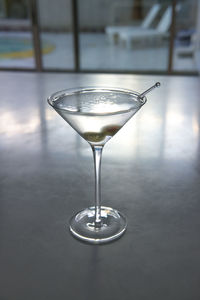 Late afternoon martini
