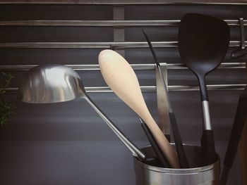 Close-up of wine in kitchen