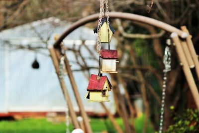 Close up of hanging light