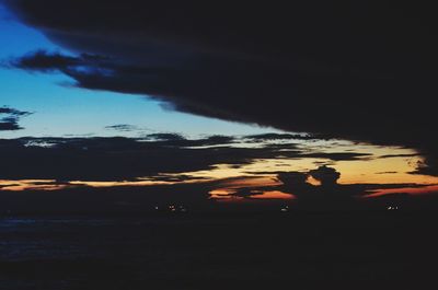 Scenic view of sky at sunset