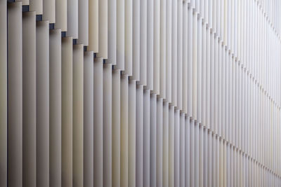 Full frame shot of metal vertical architecture feature