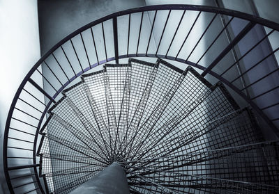 Close-up of spiral staircase