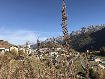 Panoramic shot of buildings against sky