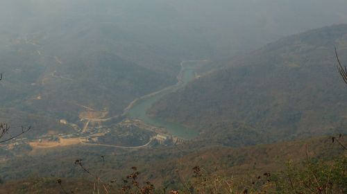 High angle view of landscape