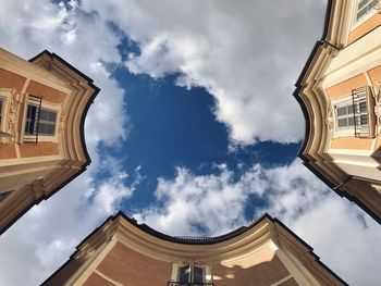 Low angle view of building against sky