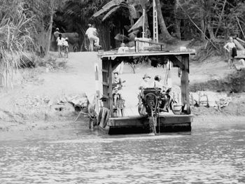 View of people in boat