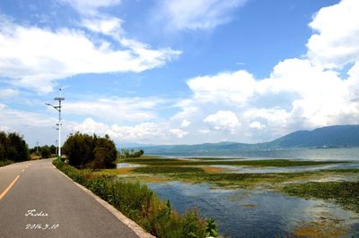 Country road passing through landscape