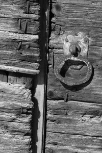 Close-up of door knocker